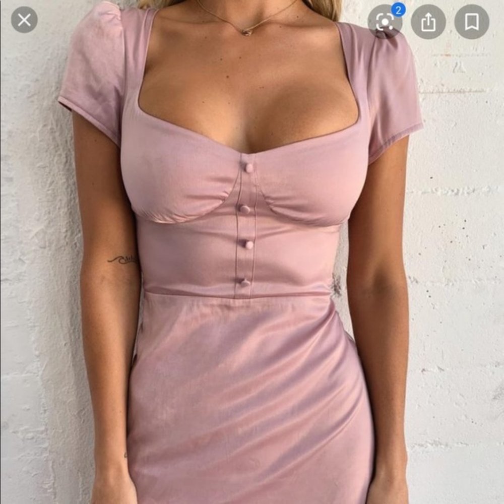 Tiger Mist Avalon blush pink dress XS